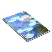 Water Lilies, Pink - Schöne Kunst von Claude Monet Notizblock (Rechte Seite)