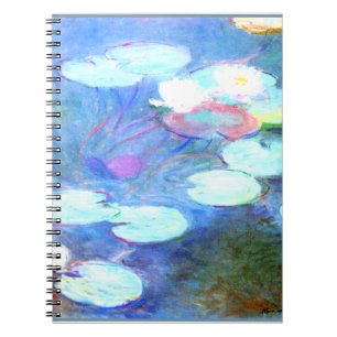 Water Lilies, Pink - Schöne Kunst von Claude Monet Notizblock