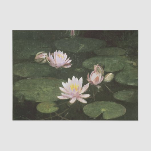 Water Lilies (Pink) von Abbott Thayer Seidenpapier (Vorderseite)