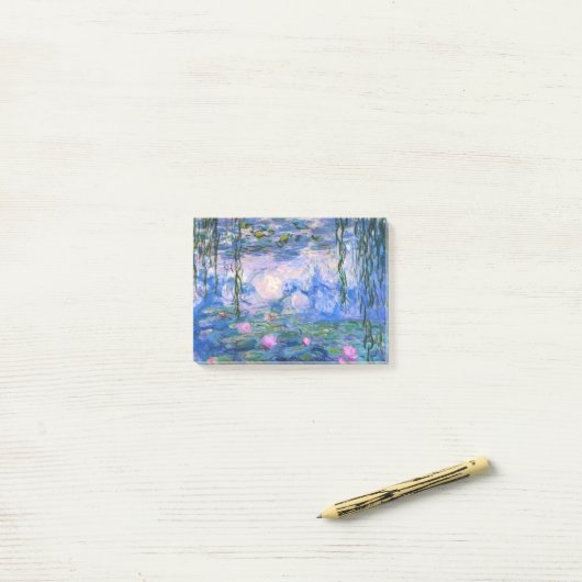 Water Lilies Post-it Klebezettel (Auf Schreibtisch)