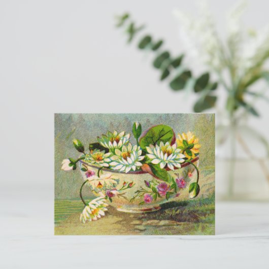 Water Lilies Postkarte (Stehend Vorderseite)