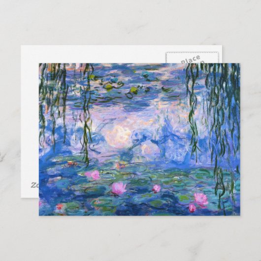 Water Lilies Postkarte (Vorne/Hinten)