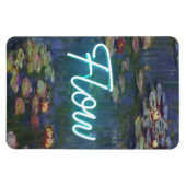 Water Lilies Remix – Neon “FLOW” Wall Art & Gifts Magnet (Horizontal)