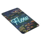 Water Lilies Remix – Neon “FLOW” Wall Art & Gifts Magnet (Rechte Seite)