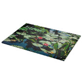 Water Lilies Schneidebrett (Ecke)