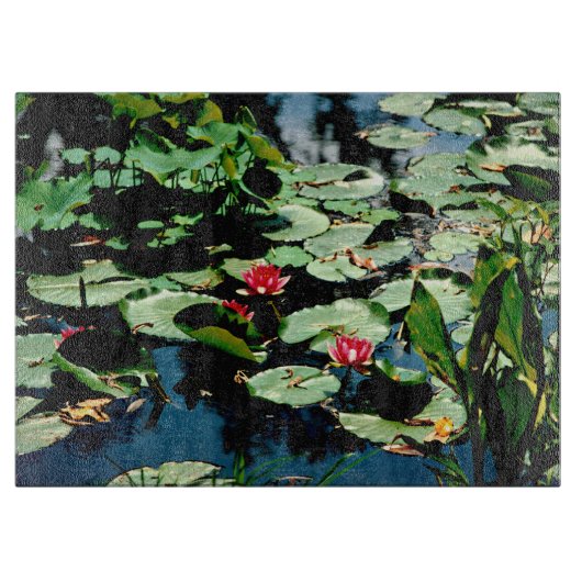 Water Lilies Schneidebrett (Vorderseite)