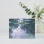 Water Lilies Serie 1907 von Claude Monet Postkarte (Stehend Vorderseite)