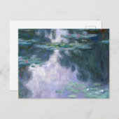 Water Lilies Serie 1907 von Claude Monet Postkarte (Vorne/Hinten)
