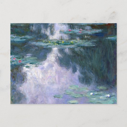 Water Lilies Serie 1907 von Claude Monet Postkarte (Vorderseite)