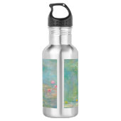 Water Lilies Serie von Claude Monet Edelstahlflasche (Rückseite)