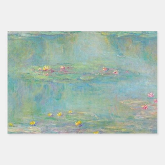 Water Lilies Serie von Claude Monet Geschenkpapier Set (Vorderseite 3)