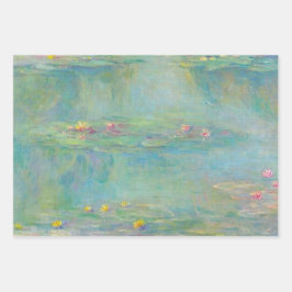 Water Lilies Serie von Claude Monet Geschenkpapier Set