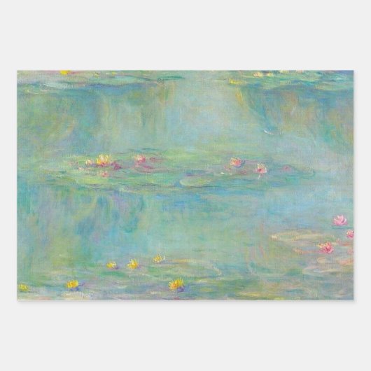 Water Lilies Serie von Claude Monet Geschenkpapier Set (Vorderseite)