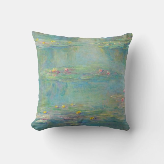 Water Lilies Serie von Claude Monet Kissen (Vorderseite)