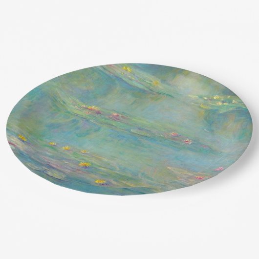 Water Lilies Serie von Claude Monet Pappteller (Schrägansicht)