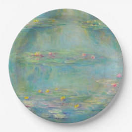 Water Lilies Serie von Claude Monet Pappteller