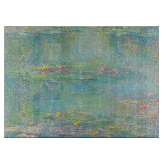 Water Lilies Serie von Claude Monet Schneidebrett (Vorderseite)