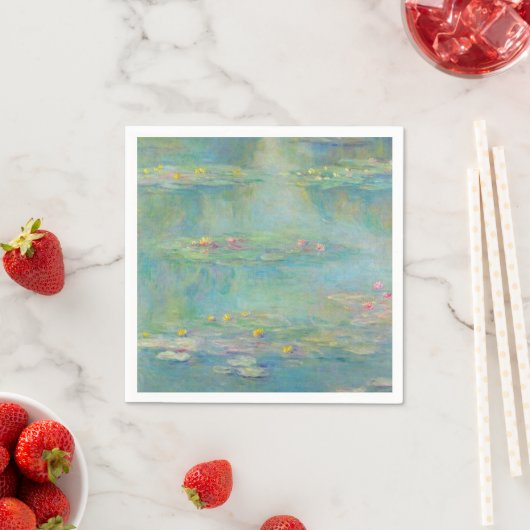 Water Lilies Serie von Claude Monet Serviette (Beispiel)