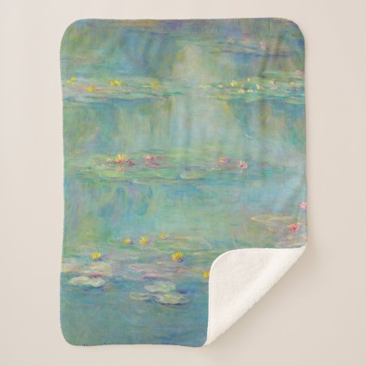 Water Lilies Serie von Claude Monet Sherpadecke (Vorderseite)
