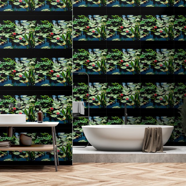 Water Lilies Tapete (Badezimmer)