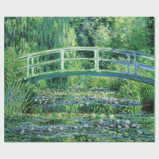 Water Lilies und die japanische Brücke, Claude Mon Geschenkpapier (Flach)