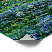 Water Lilies und die japanische Brücke, Claude Mon Poster (Ecke)