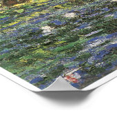 Water Lilies und japanische Brücke, 1899 Poster (Ecke)