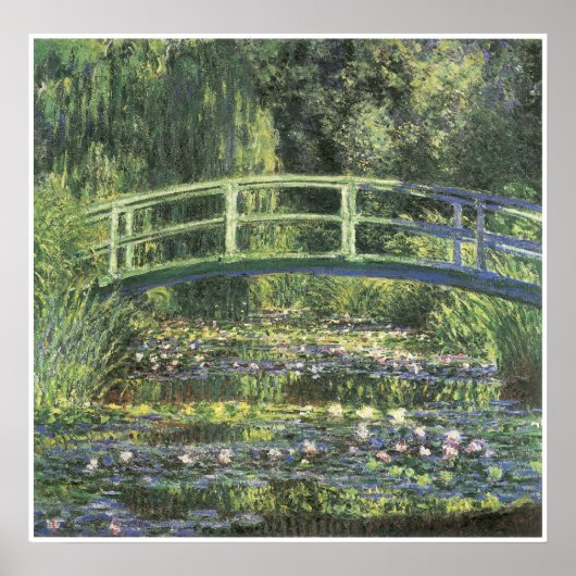 Water Lilies und japanische Brücke, 1899 Poster (Vorne)