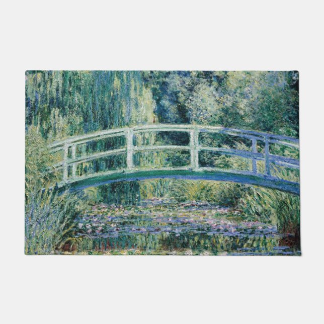 Water Lilies und Japanische Brücke von Monet Fußmatte (Vorderseite)