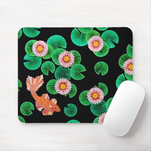 Water Lilies und Koi Fish Mousepad (Mit Mouse)