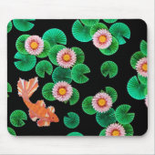 Water Lilies und Koi Fish Mousepad (Vorne)