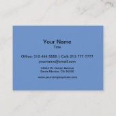 Water Lilies Visitenkarte (Rückseite)