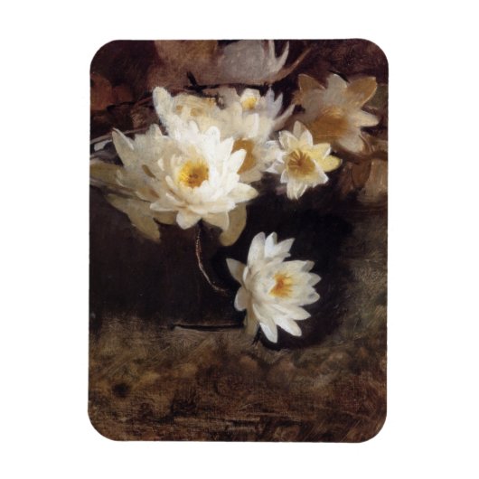 Water Lilies (von Abbott Henderson Thayer) Magnet (Vertikal)