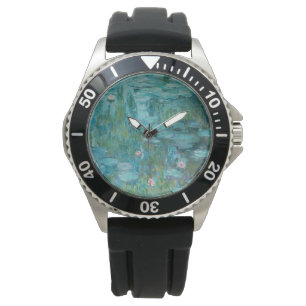 Water Lilies (von Claude Monet, 1915) Armbanduhr
