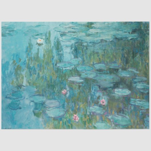 Water Lilies (von Claude Monet, 1915) Seidenpapier (Vorderseite)