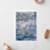 Water Lilies von Claude Monet, 1916 - 1919 Mitteilungskarte (Vorderseite/Rückseite Beispiel)