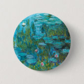 Water Lilies von Claude Monet Button (Vorderseite)