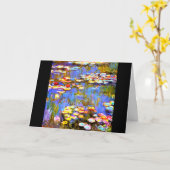 Water Lilies von Claude Monet, Fine Art, Karte (Gelbe Blume)