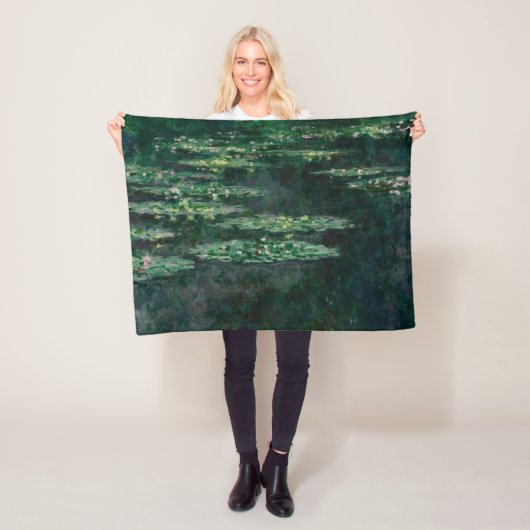 Water Lilies (von Claude Monet) Fleecedecke (Beispiel)