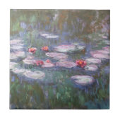 Water Lilies von Claude Monet Keramik Tile Fliese (Vorderseite)