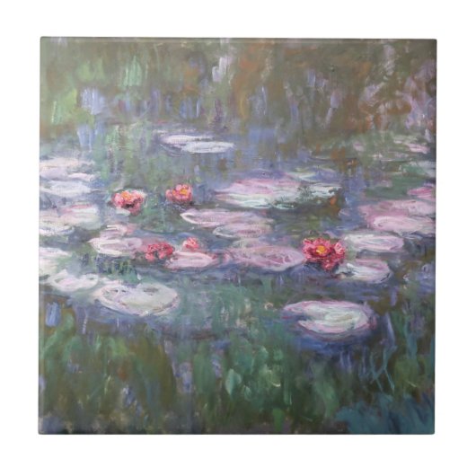 Water Lilies von Claude Monet Keramik Tile Fliese (Vorderseite)