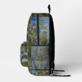 Water Lilies von Claude Monet Klassik Impressionis Bedruckter Rucksack (Rechts)
