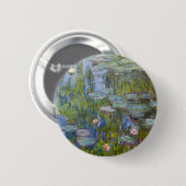 Water Lilies von Claude Monet Klassik Impressionis Button (Vorne & Hinten)