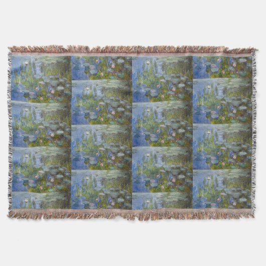 Water Lilies von Claude Monet Klassik Impressionis Decke (Vorderseite)