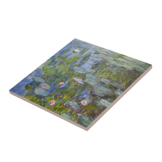 Water Lilies von Claude Monet Klassik Impressionis Fliese (Seite)