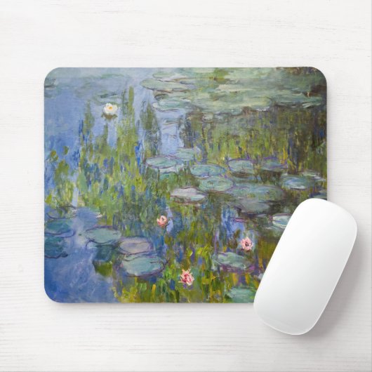 Water Lilies von Claude Monet Klassik Impressionis Mousepad (Mit Mouse)