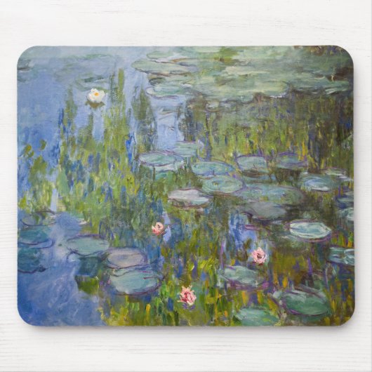 Water Lilies von Claude Monet Klassik Impressionis Mousepad (Vorne)