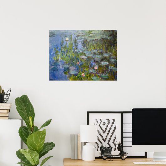 Water Lilies von Claude Monet Klassik Impressionis Poster (Heimbüro)