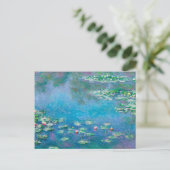 Water Lilies von Claude Monet Postkarte (Stehend Vorderseite)