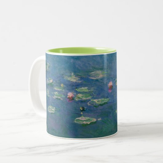 Water Lilies - von Monet Zweifarbige Tasse (Vorderseite Links)